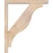 Ekena Millwork Funston Block Smooth Bracket w/ Offset Brace, Douglas Fir, 3 1/2"W x 20"D x 24"H BKT0402X20X24FST05SDF - alternate 4